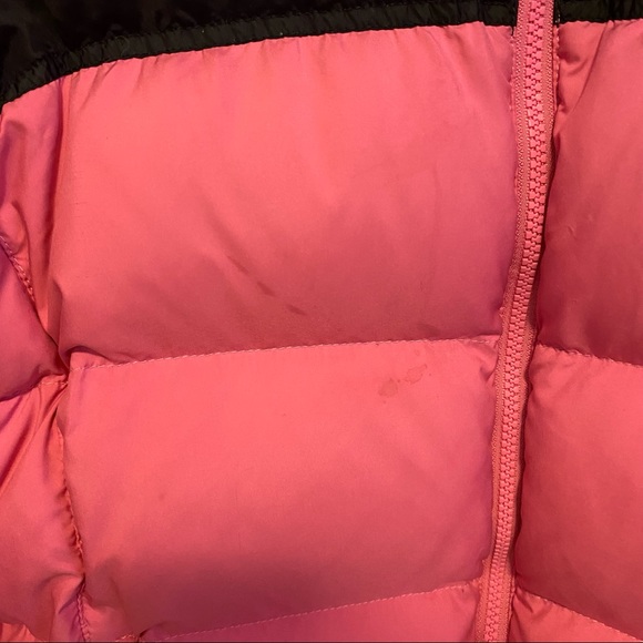 The North Face Womens Nuptse Pink and Black 700 Puffer - Picture 3 of 16